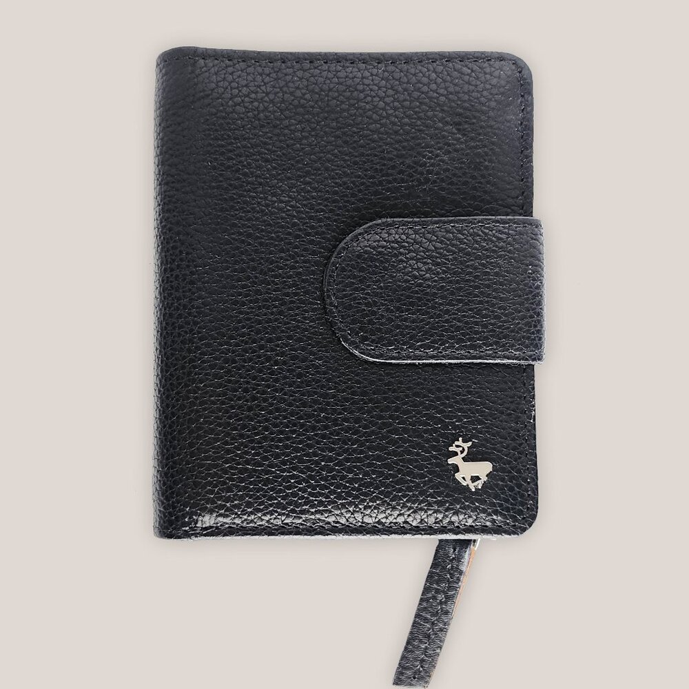 Lloyd Baker London Genuine Leather Wallet in Black Folding Pocket Book